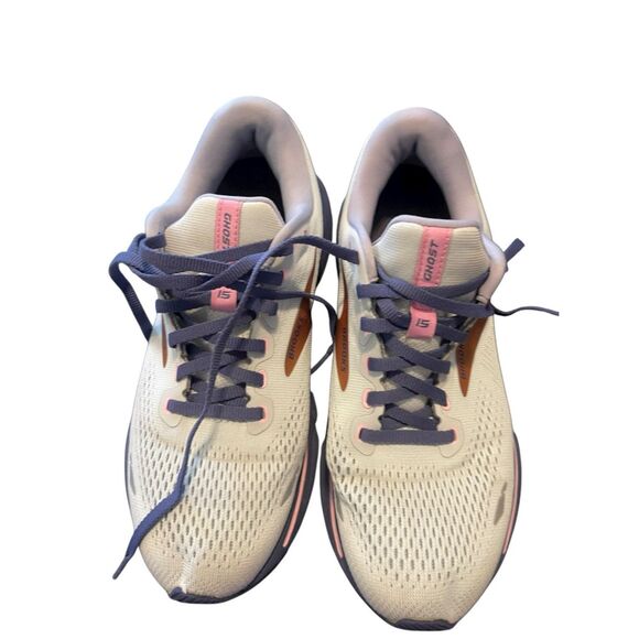 Brooks Womens Gray Purple Ghost 15 Neutral Running Shoes Sneakers Size 9 - Picture 11 of 11